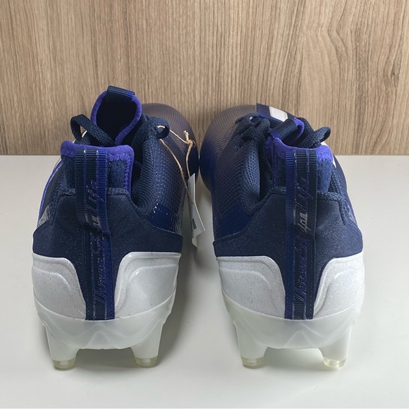 Adidas Men's Adizero Scorch Football Cleats Navy/White FX4250 - Picture 5 of 8